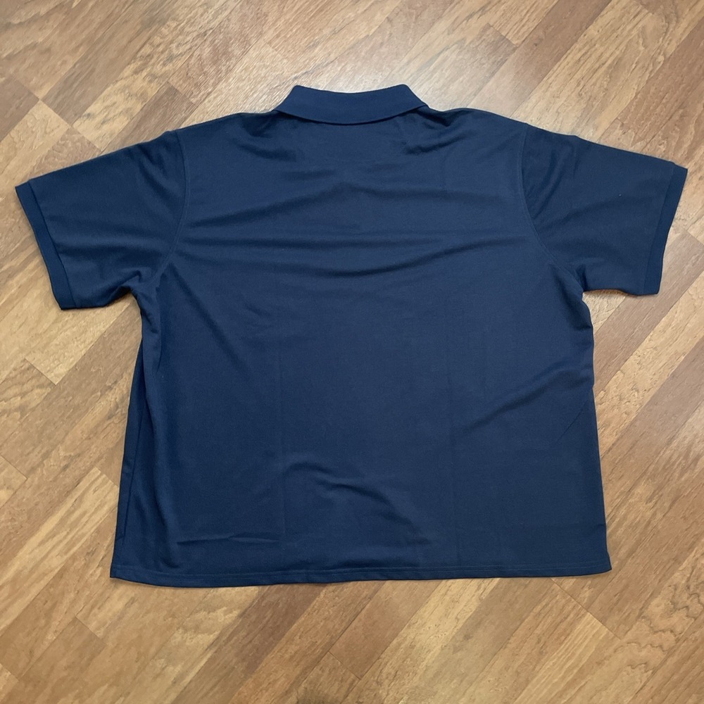 Rebel Ralf Mens Navy Blue Short Sleeve Pique Polo Shirt 3XL NWT CA50382 - Picture 2 of 6